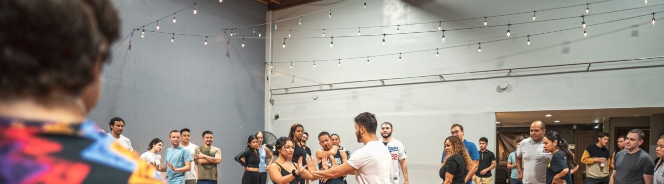 Art & Salsa Dance Class and Social in Buckhead Art Gallery